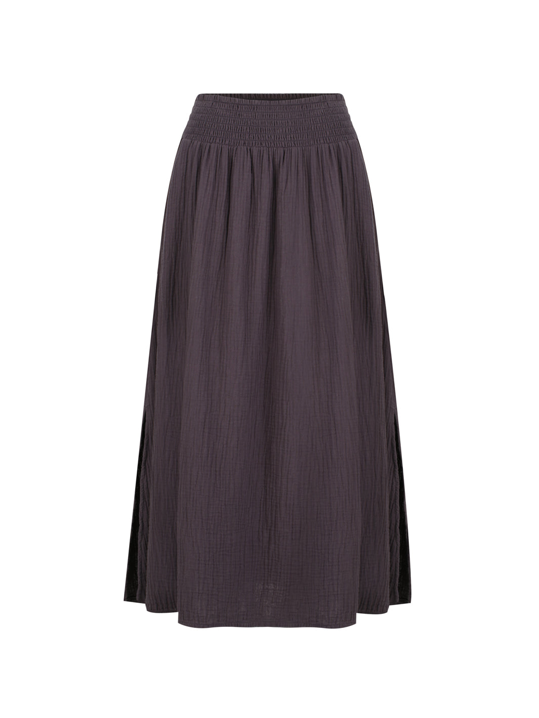 Black cotton skirt.