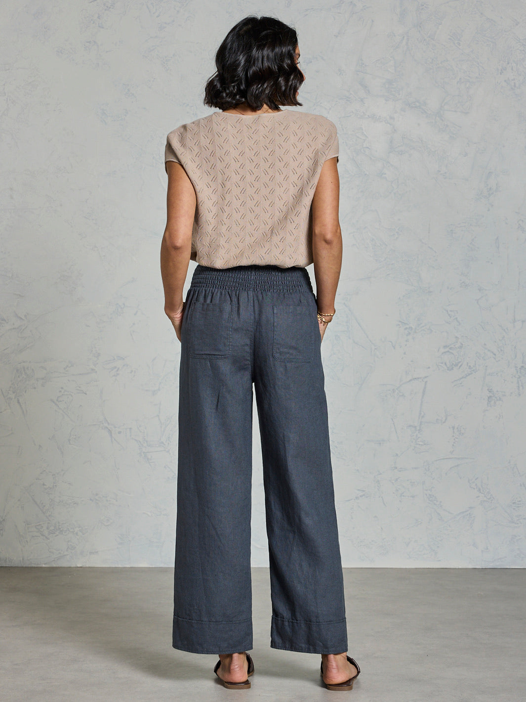 Yamba Linen Pants Charcoal