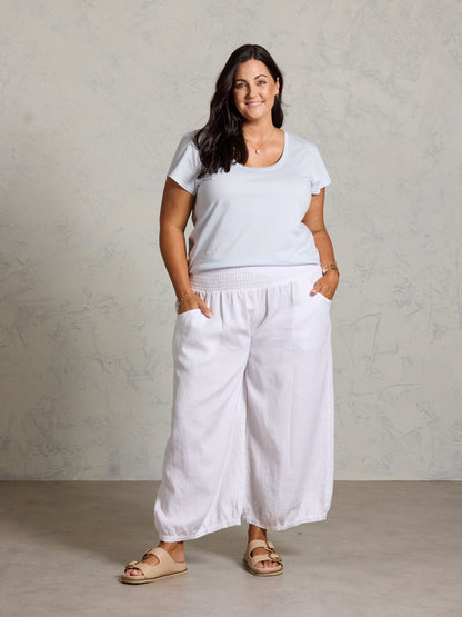 Leura Cotton T-Shirt Serene Blue