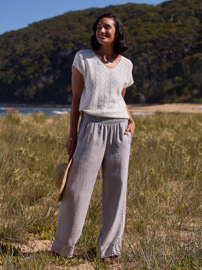 Yamba Linen Pants Fog