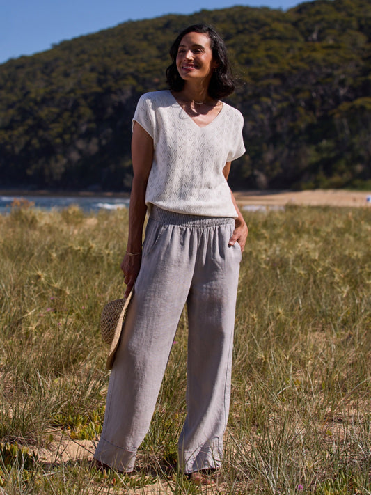 Yamba Linen Pants Fog