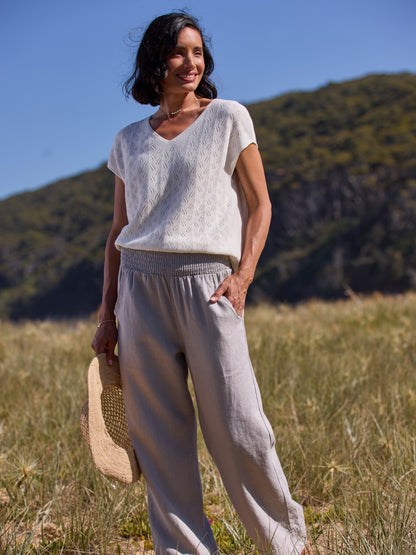 Yamba Linen Pants Fog