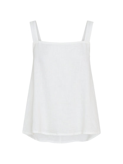 Soella Linen Top Coconut