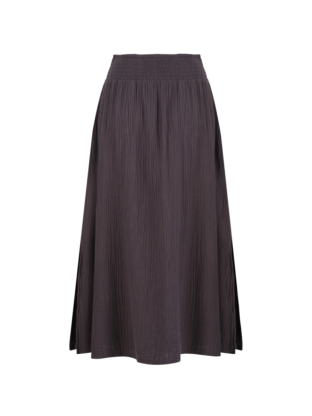 Black cotton skirt.