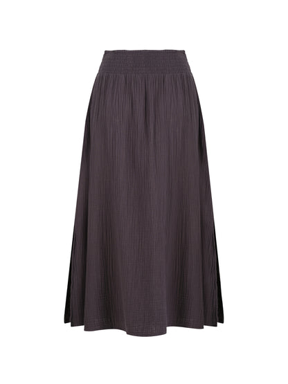 Black cotton skirt.