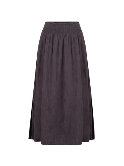 Black cotton skirt.