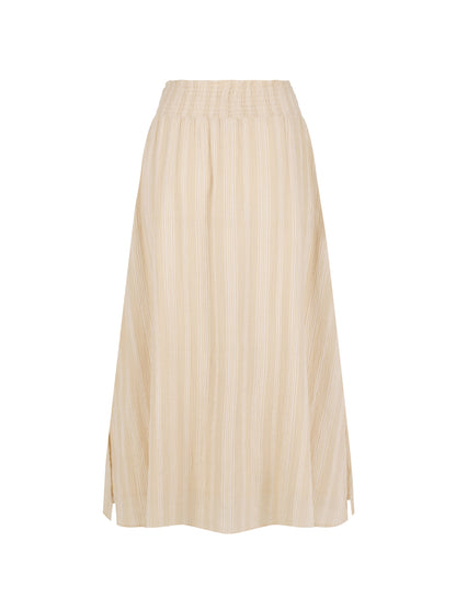 Beige cotton skirt