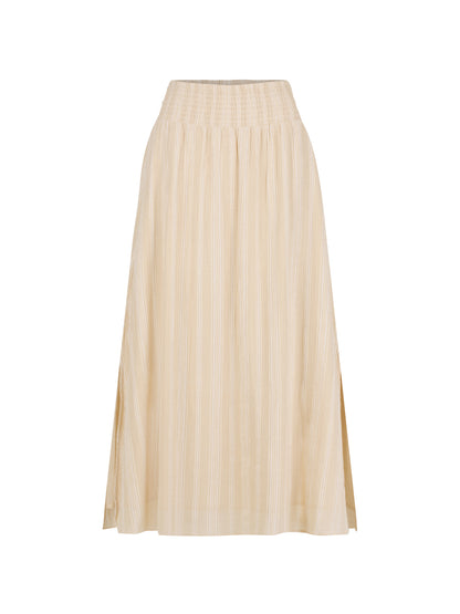 Beige cotton skirt