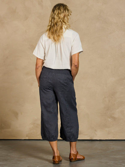 Marrakech Linen Pants Charcoal