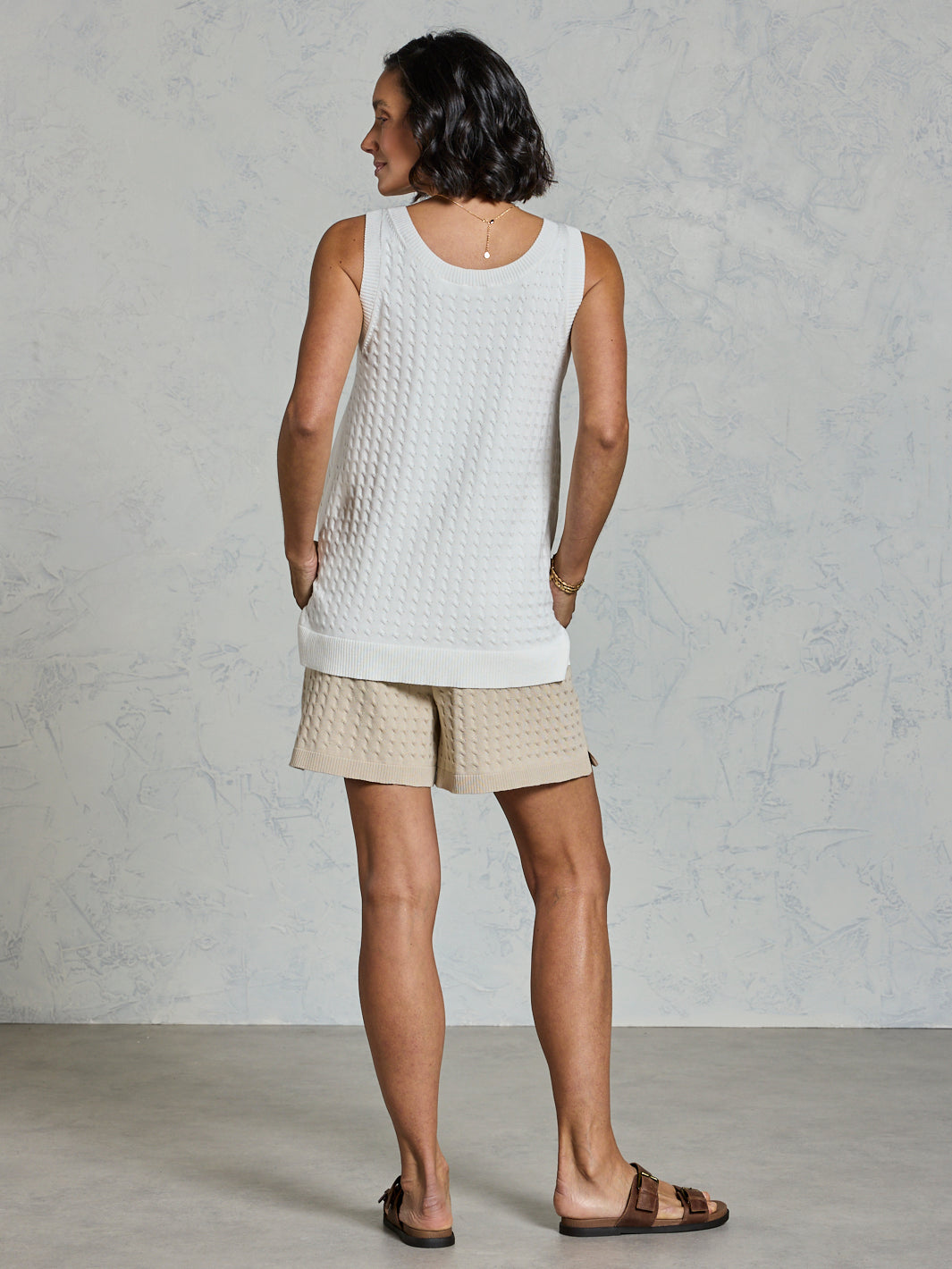 Matilda Cotton Knit Top Coconut