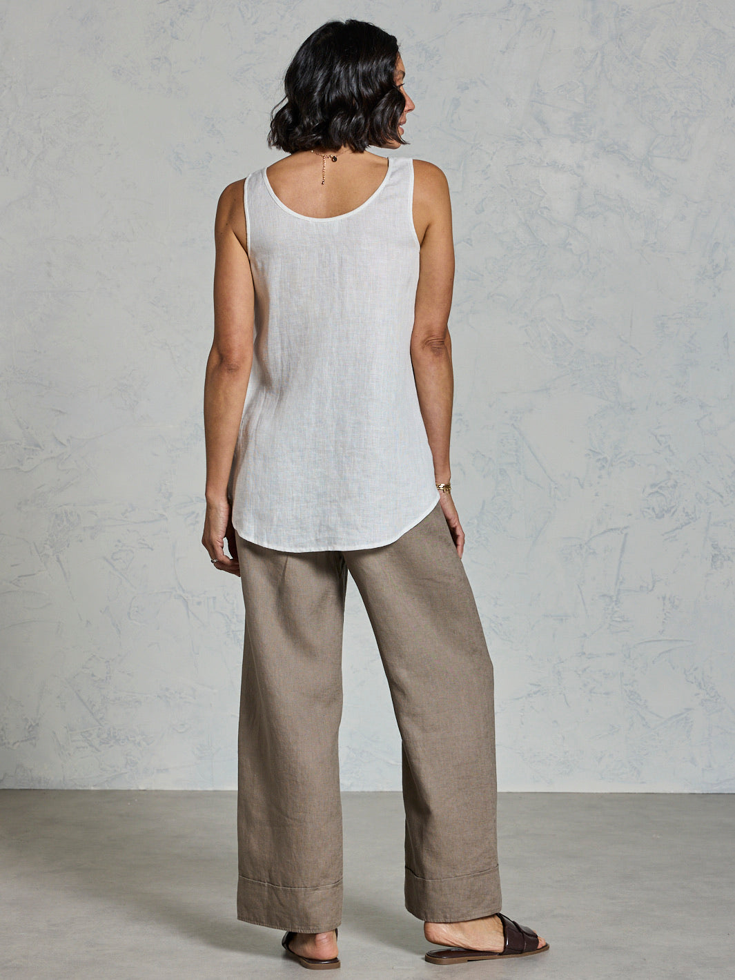 Tilba Linen Top Coconut