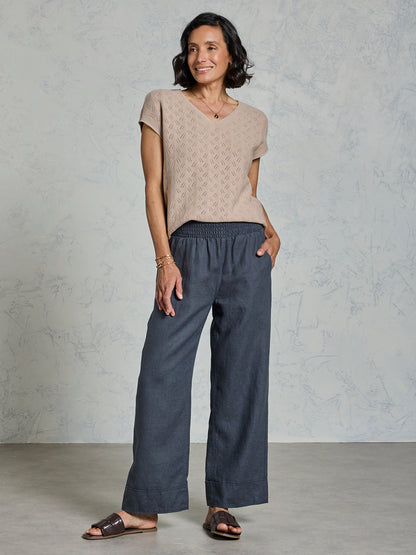 Yamba Linen Pants Charcoal