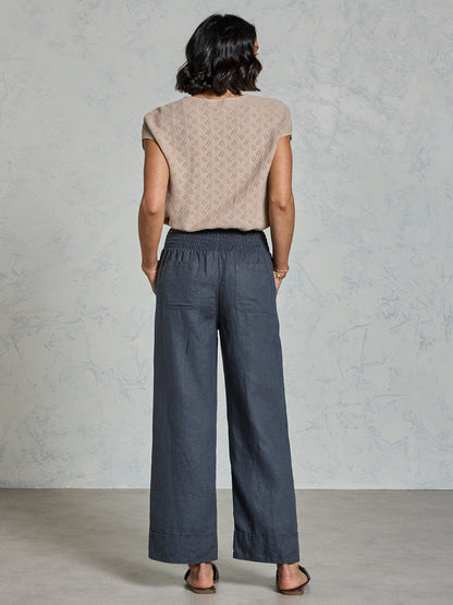 Yamba Linen Pants Charcoal