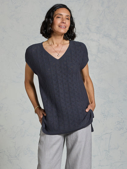 Allura Cotton Top Charcoal