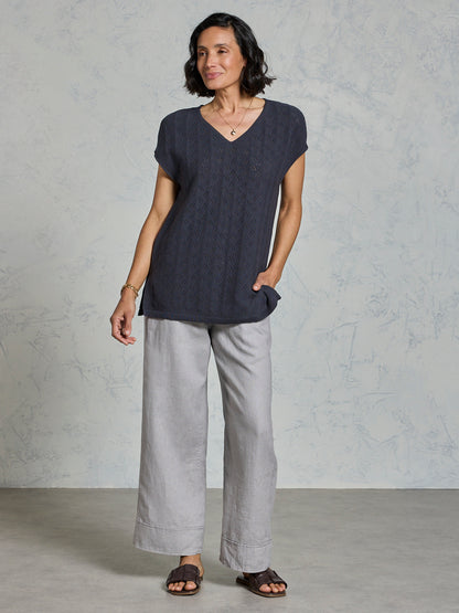 Allura Cotton Top Charcoal