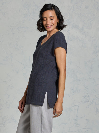Allura Cotton Top Charcoal