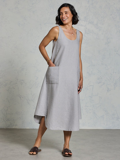 Laurel Linen Dress Fog