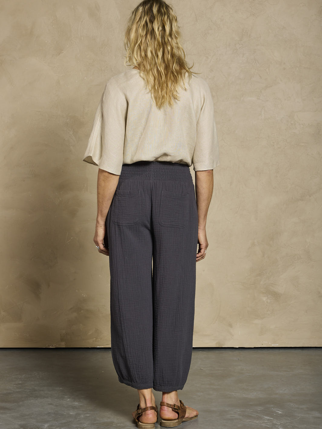 Sadhu Cotton Pants Charcoal