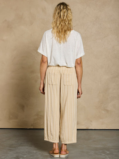 Sadhu Cotton Pants Sand Stripe