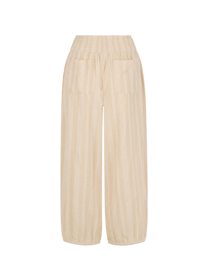 Sadhu Cotton Pants Sand Stripe