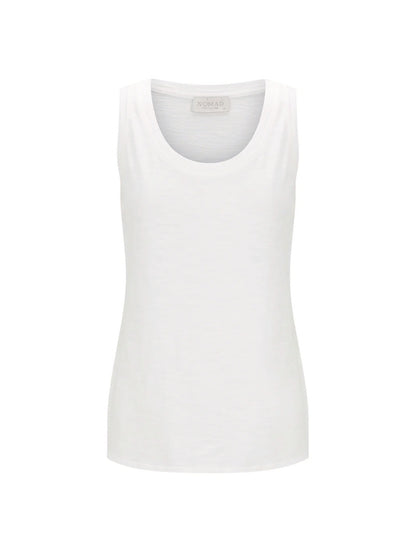 White tank top on a white background