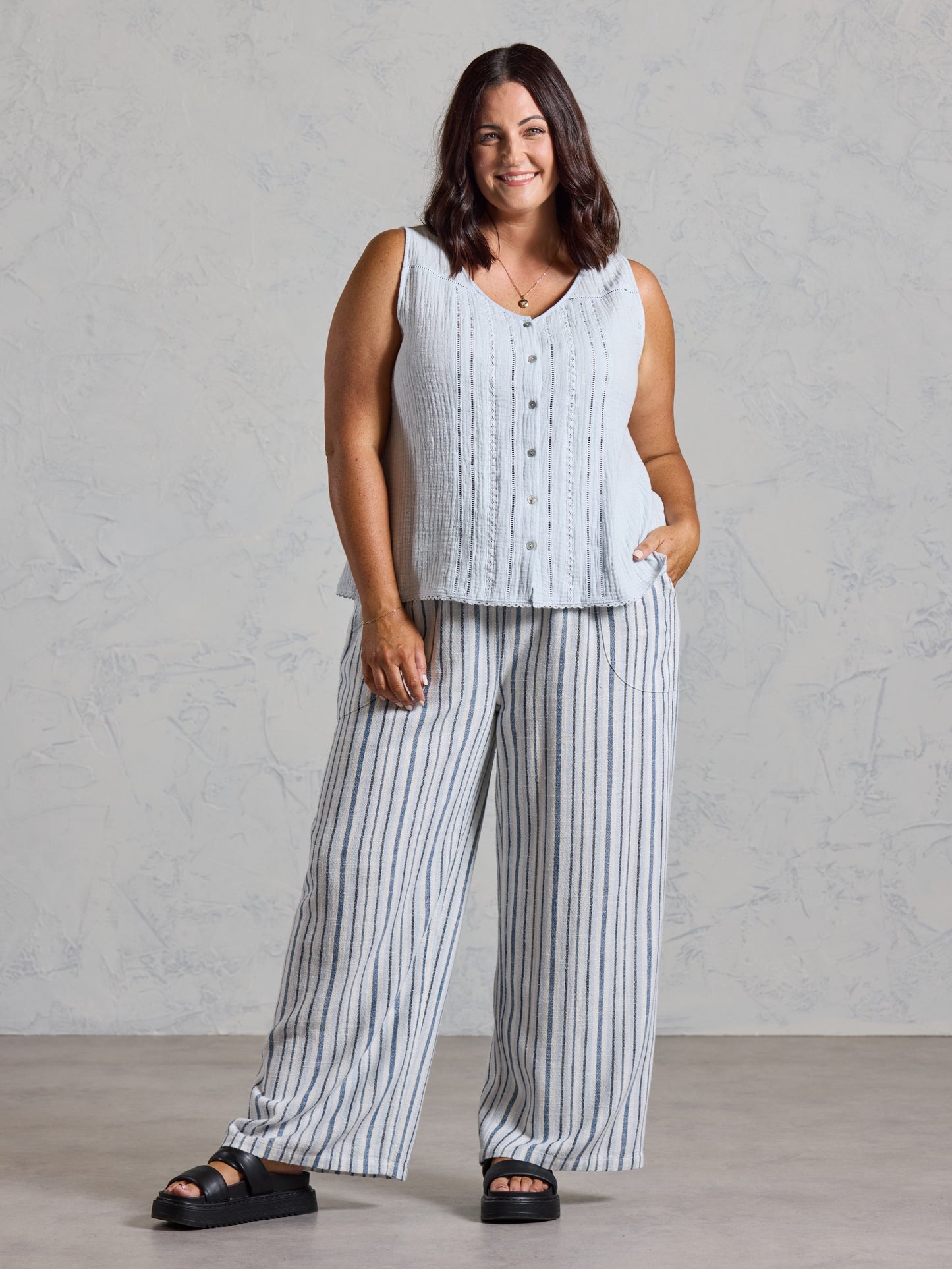 Ceres Organic Cotton Top Serene Blue