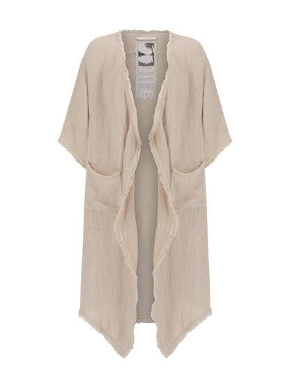 Laguna French Linen Kimono Natural
